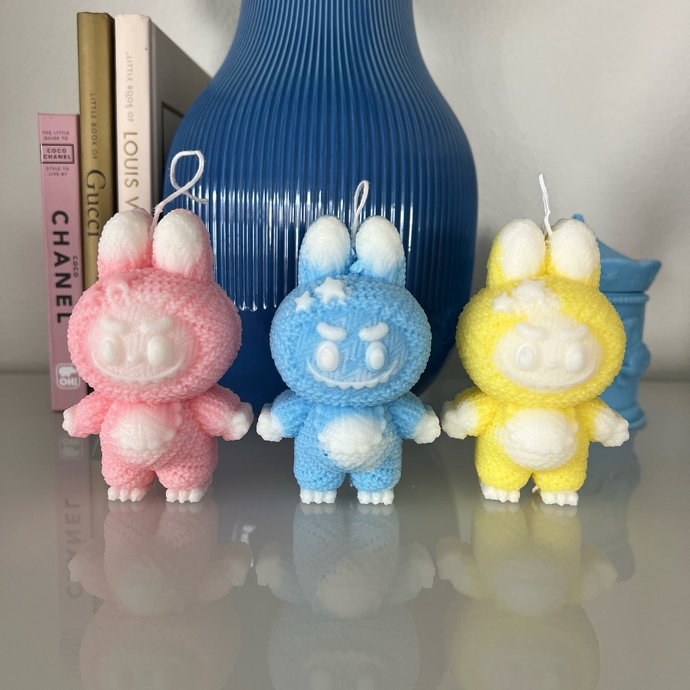 Labubu Inspired Candle: Pick your color